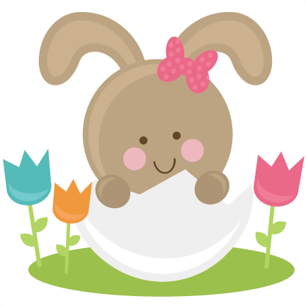 Bunny In Eggs Svg Files Easter Svg File Bunny Svg File - Easter (432x432)
