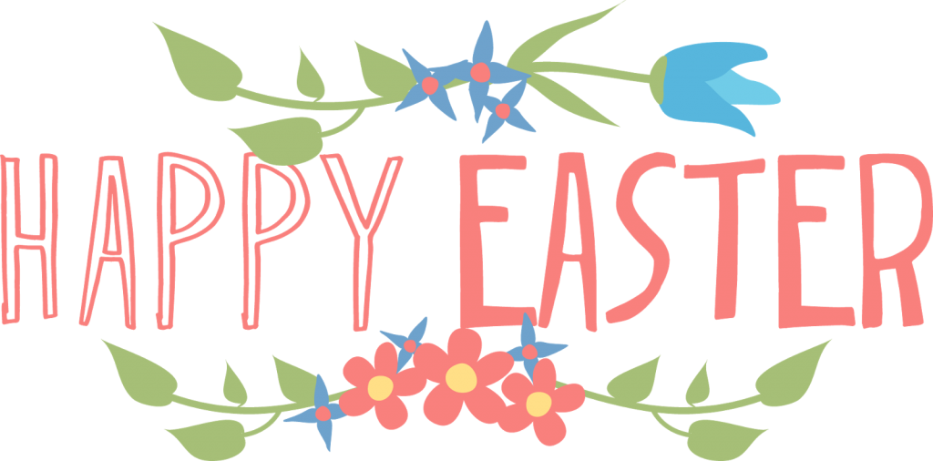 Happy Easter Banner Clip Art - Happy Easter 2018 (1024x506)