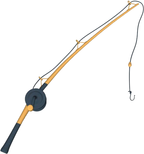 Free Icons Png - Cartoon Fishing Rod (600x600)