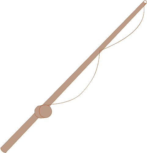 Big Fishing Rod - Wooden Toothpick (500x500)