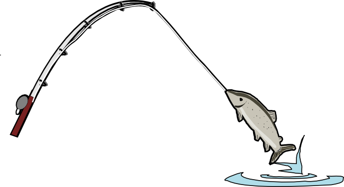 B] 'fishing' Art - Png Cartoon Fishing Rod (700x381)