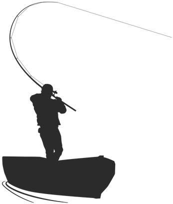 Fisherman In Boat Silhouette (512x512)