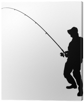 A Silhouette Of A Fisherman Holding A Fishing Pole - Jiawanshun 2al 10a 300m Wireless Remote Control Bait (400x400)