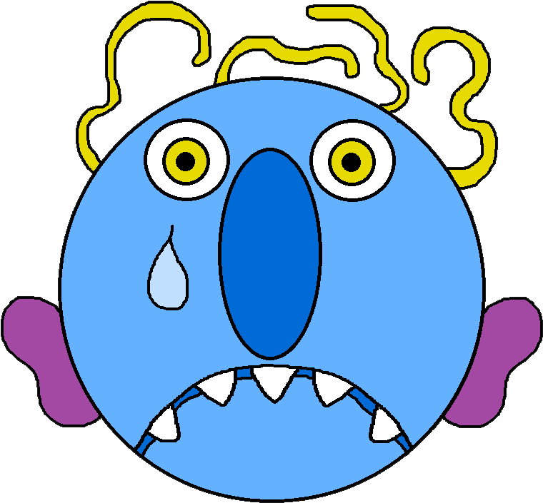 Sad Clipart Monster - Glad Monster Sad Monster Masks (813x763)