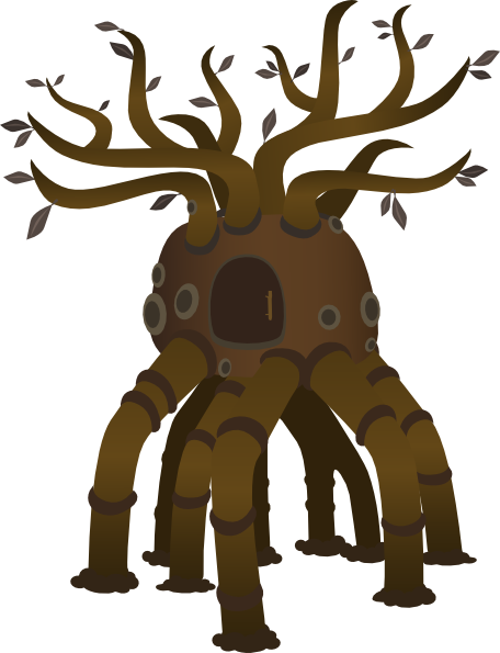 Firebog Tree Clip Art At Clker - Clip Art (456x595)