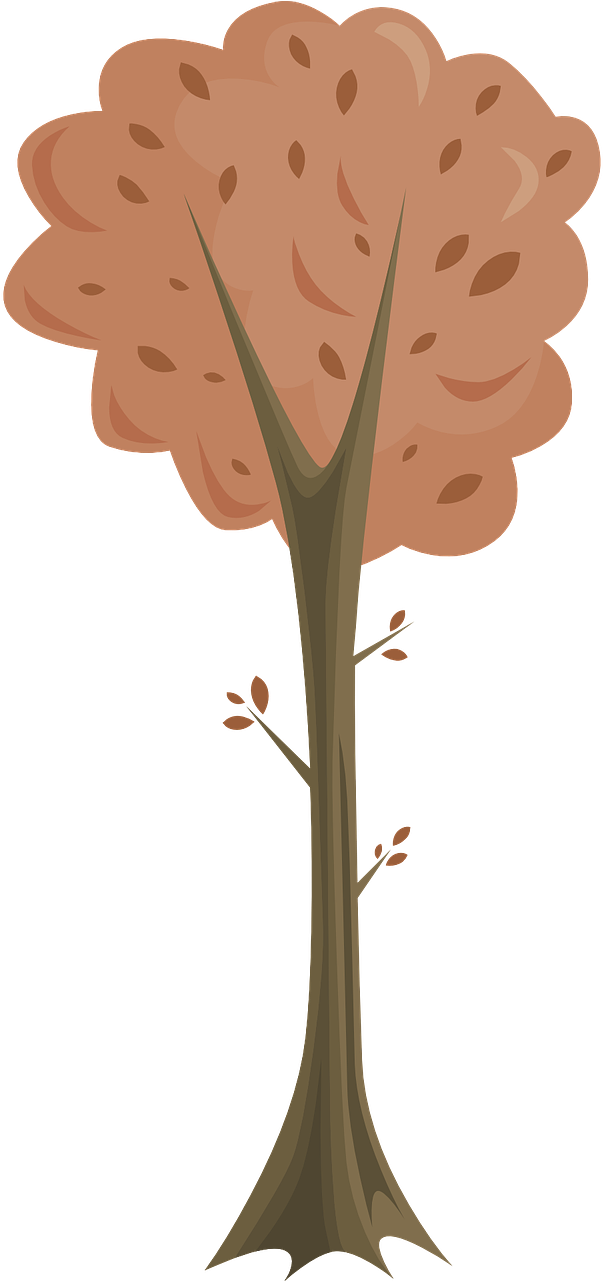 Cartoon Fall Tree 8, Buy Clip Art - Tree (640x1280)
