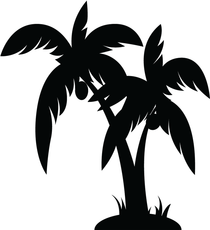 Pacific Islands - Coconut Tree Cake Design (1000x896)