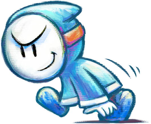 Office Taking Everything Valuable And Runs Out And - Yoshi New Island Bandit (530x438)