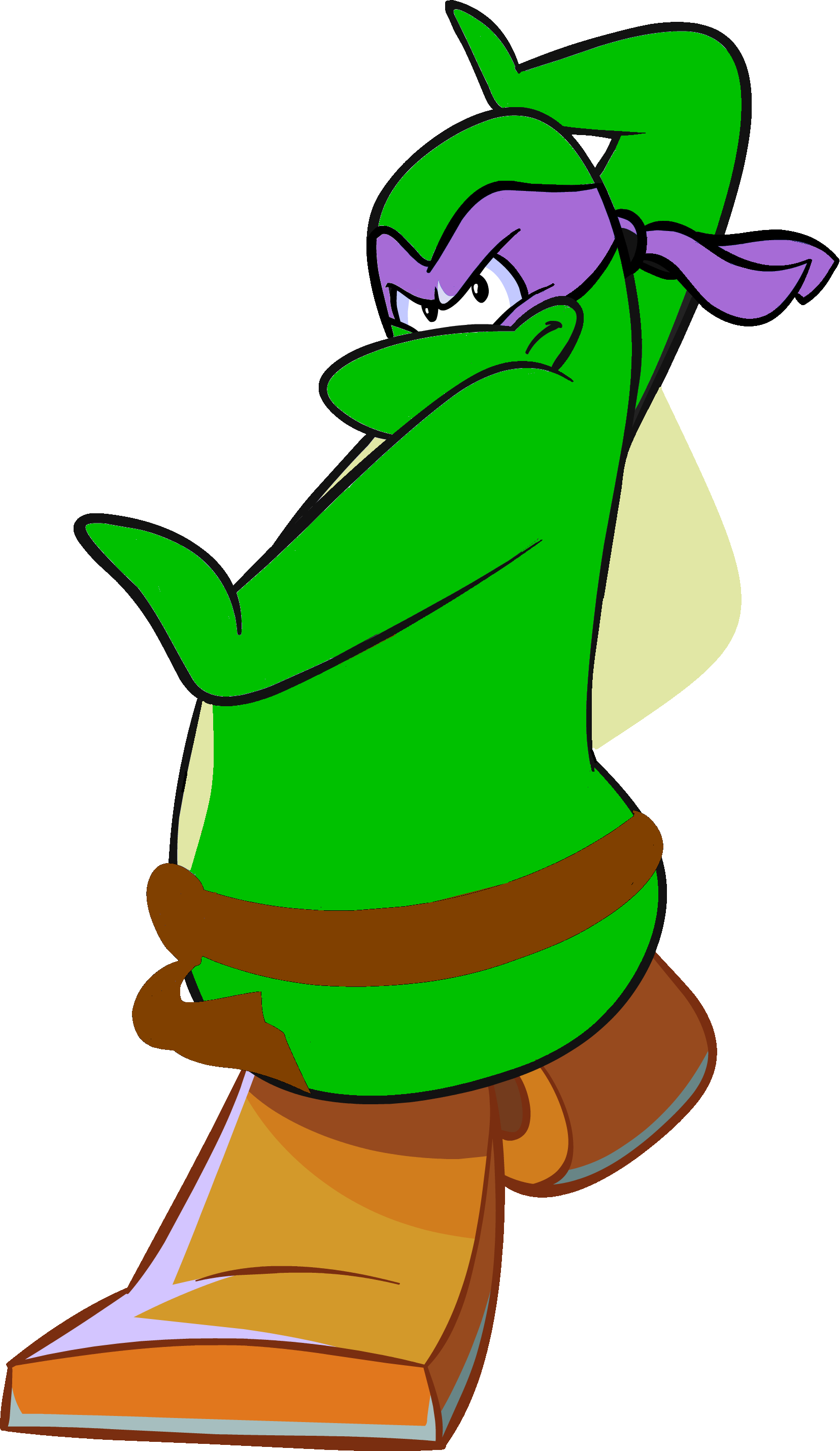 Donatello Tmnt Takeover - Club Penguin Wiki Ninja (1655x2858)