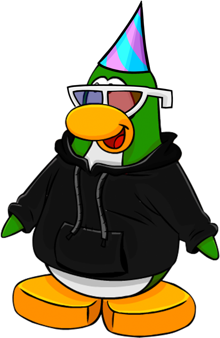 Sniffybear2 Avatar - Club Penguin Black Penguin (746x1126)