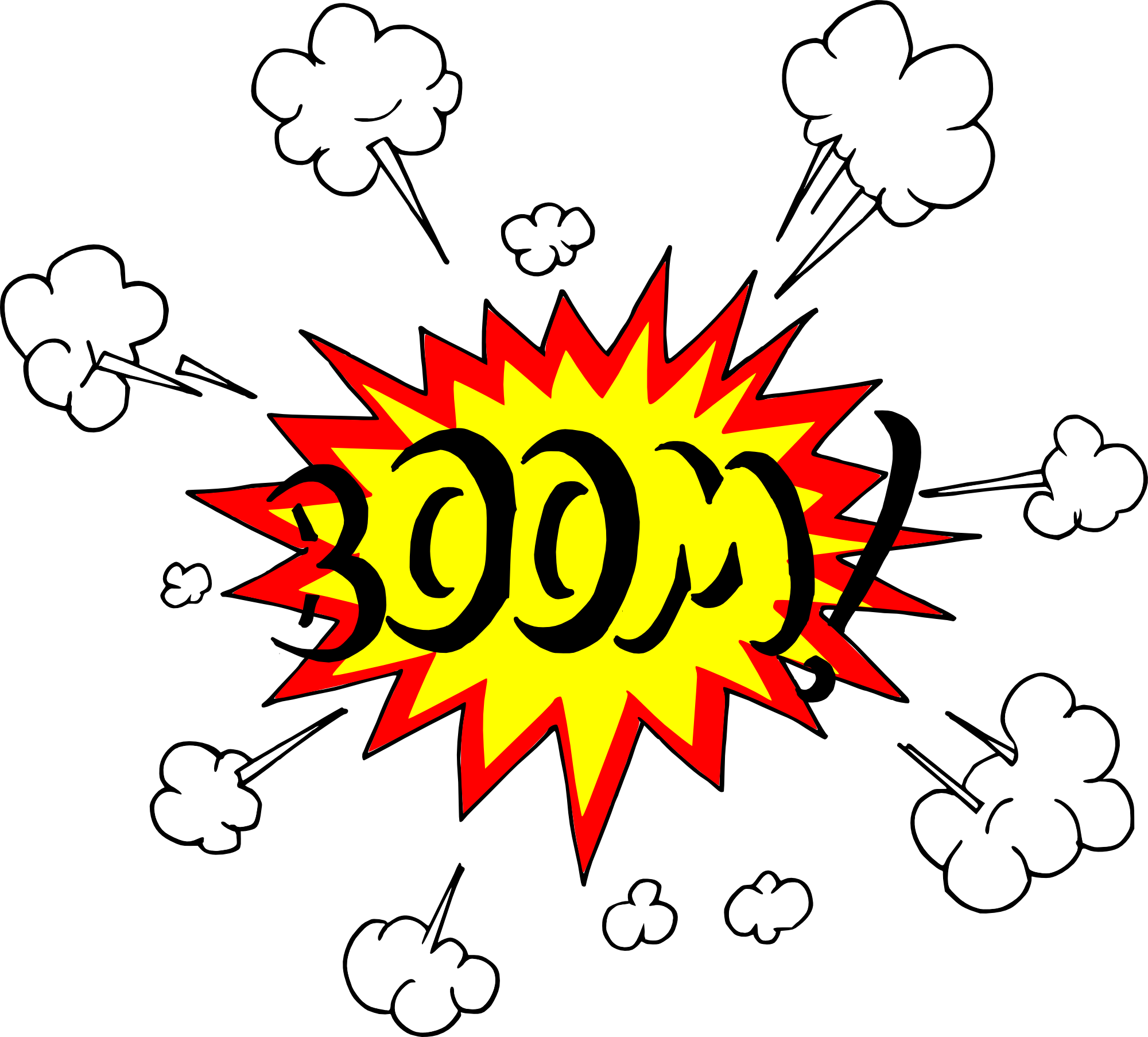 4 Comic Boom Explosion - Explosion Drawing Png (2000x1806)