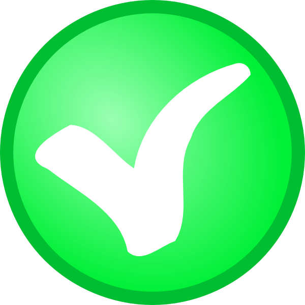 Small Green Check Mark Clip Art - Not Ok Icon (600x600)