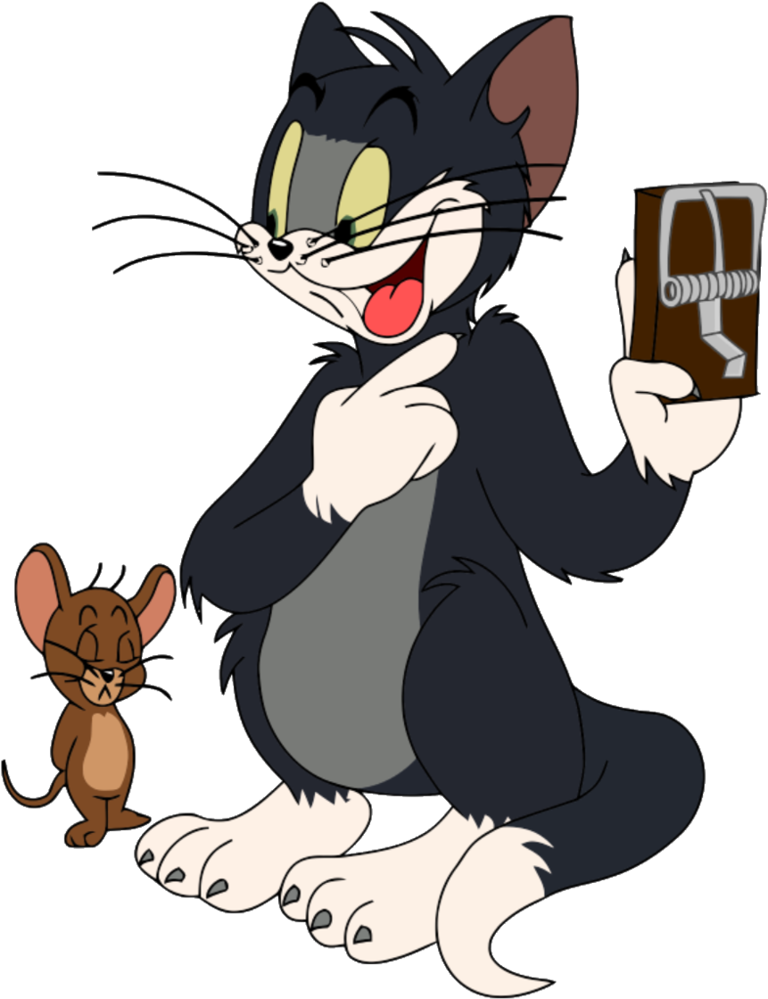 Whiskers Clipart Mouse Trap - Tom & Jerry Png (1024x1141)