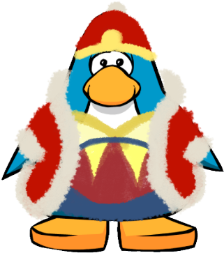 Club Penguin Beak Clip Art - King Dedede Club Penguin (349x380)