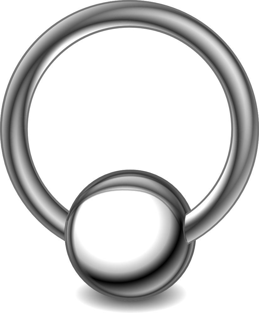 Clip Art Details - Piercing Ring (825x1000)
