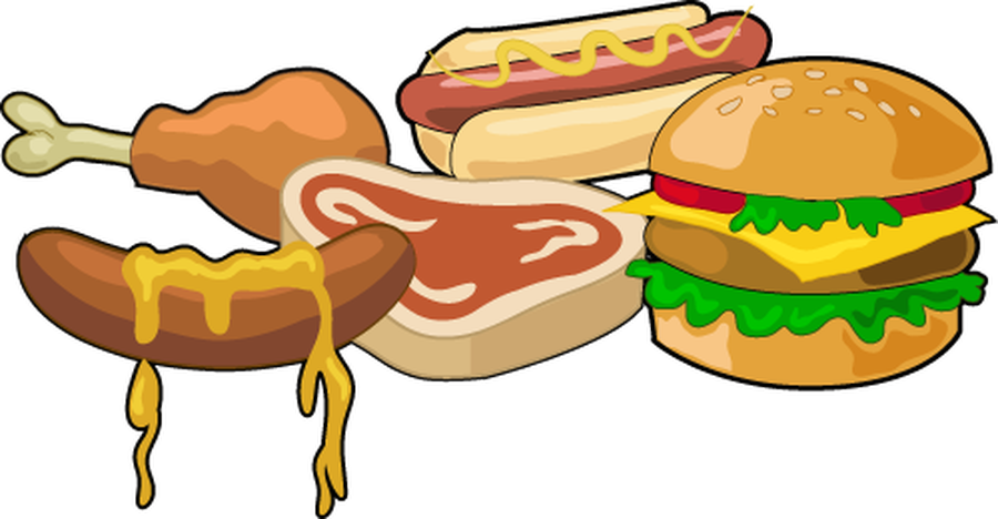 Hamburger Clipart School Food - School Meal (900x468)