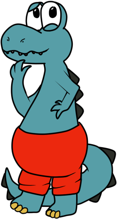 Dinosaur By Rescuescribbles - Cartoon (296x475)