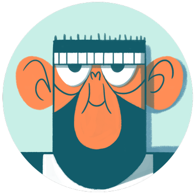 Monkey Tennis - Illustration (400x400)