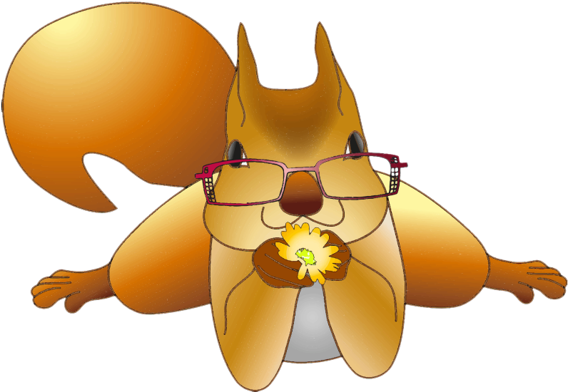 Free Cartoon Squirrel With Glasses Clip Art - Squirrel With Glasses Clipart (795x577)