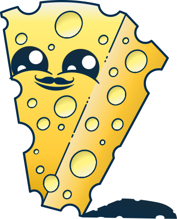 Cute Mouse Drawing With Cheese - Cute Cheese (347x430)