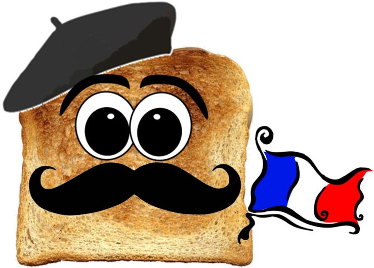 French - Darth Vader Toast Canvas Print - Small By Vin Zzep (749x541)