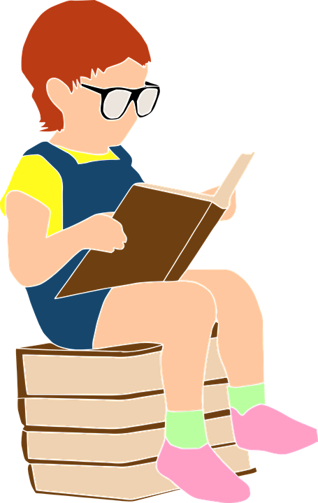 Dinosaur Bookmark Cliparts - Anak Membaca Buku Png (455x720)