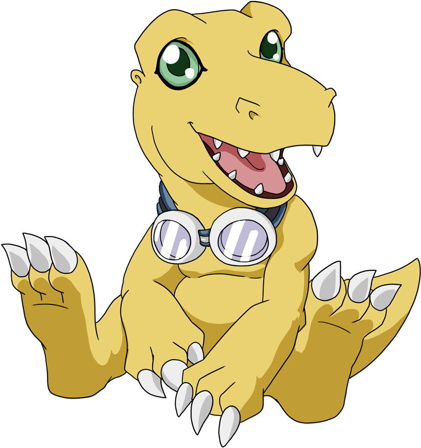 Agumon Chilling With The Goggles By Neo-dragon - Agumon Png Deviantart (859x923)