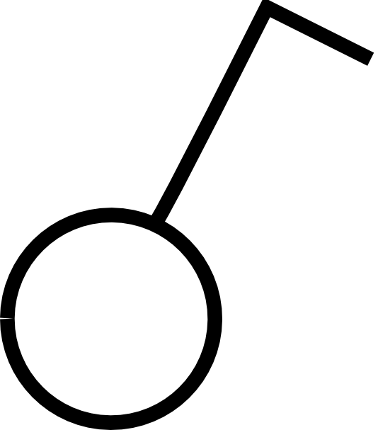 One Way Switch Symbol (534x607)