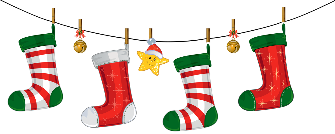 Download Free Merry Christmas Clip Art Images - Christmas Stocking Cartoon Png (1025x410)