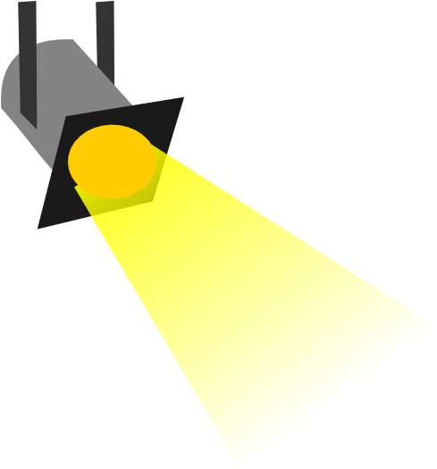 Theatre Lighting Clip Art At Clker - Spot Light Clip Art (600x569)