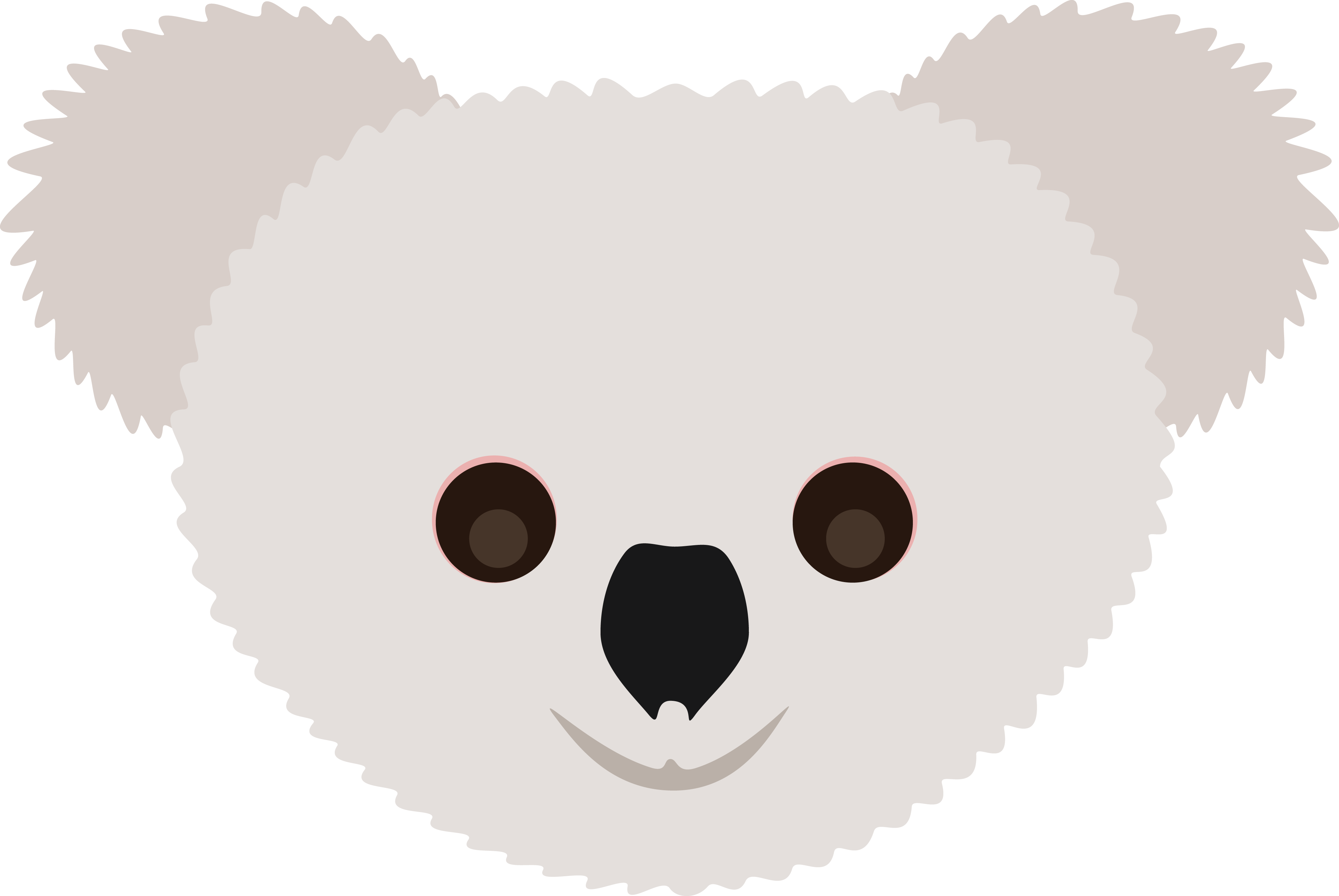 Free Clipart Of A Koala Face - Gold Medal For Books (4000x2677)
