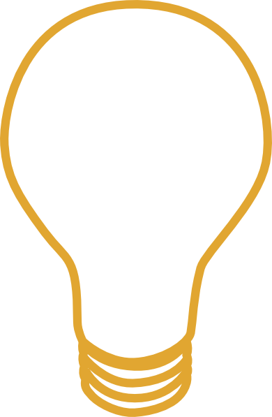 Yellow Light Bulb Vector (390x597)