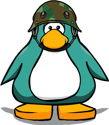 Militaryhelmet Player Card - Club Penguin (600x600)