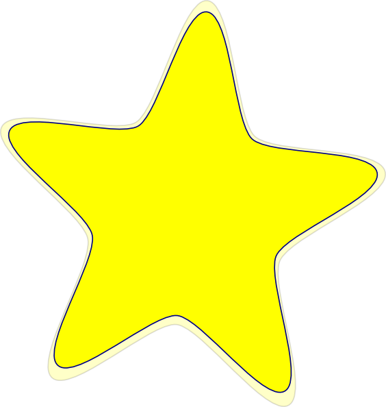 Image Of Bright Star Free Download - Yellow Star Transparent Background (564x594)