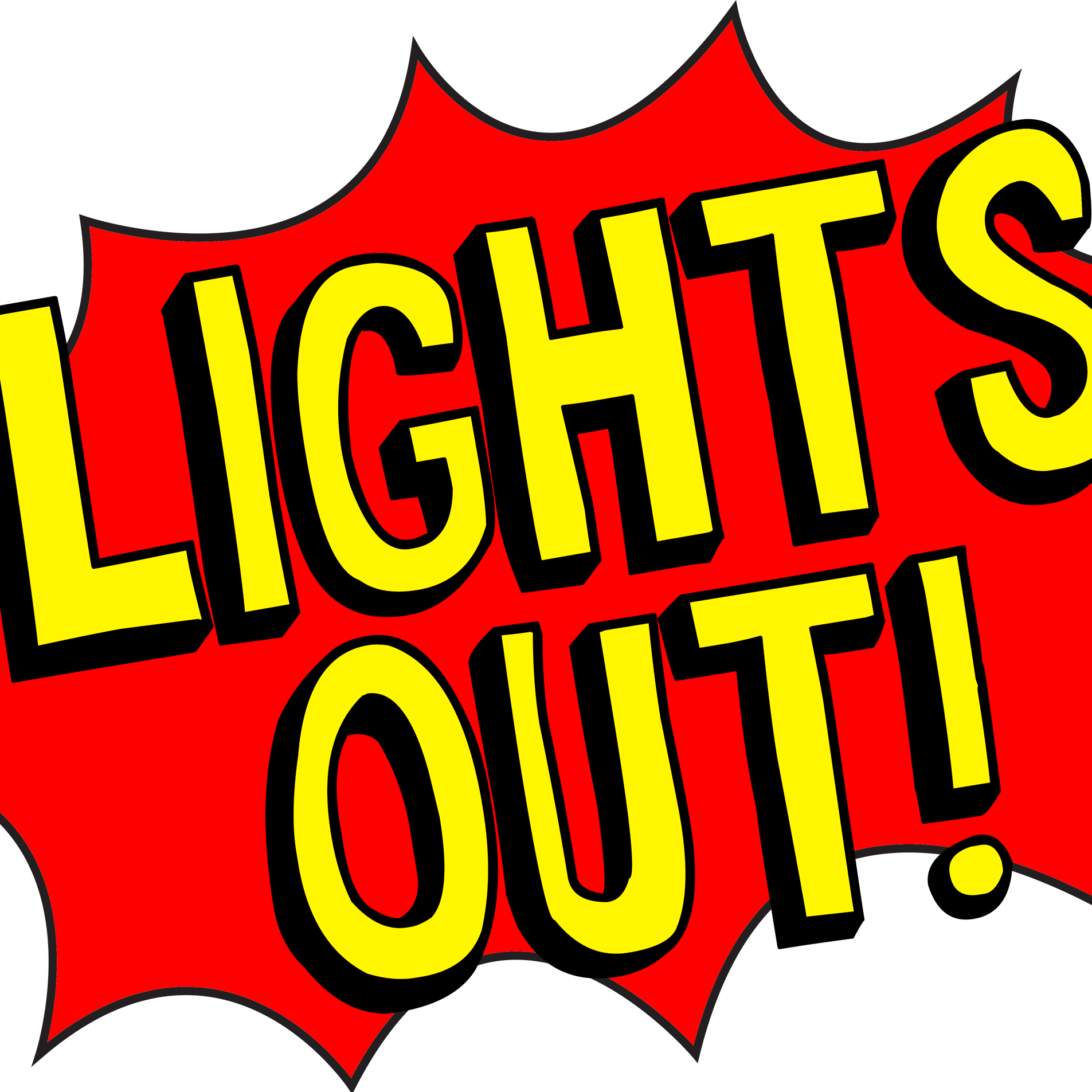 Lights Out - Lights Out Clipart (1905x1905)