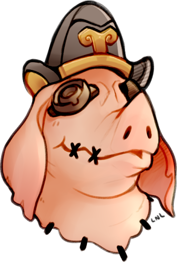 Roadhog By Lastnight-light - Roadhog Bajie Fan Art (348x514)