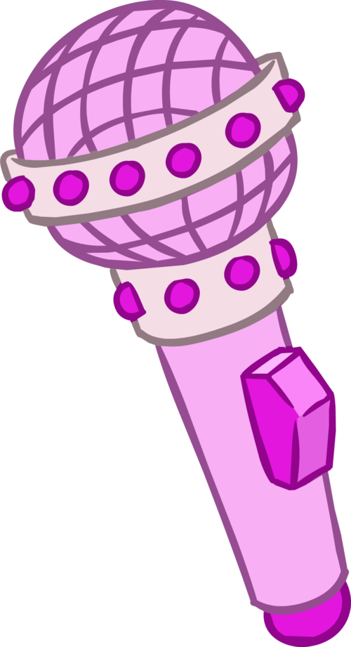 Pink Microphone Png (500x921)