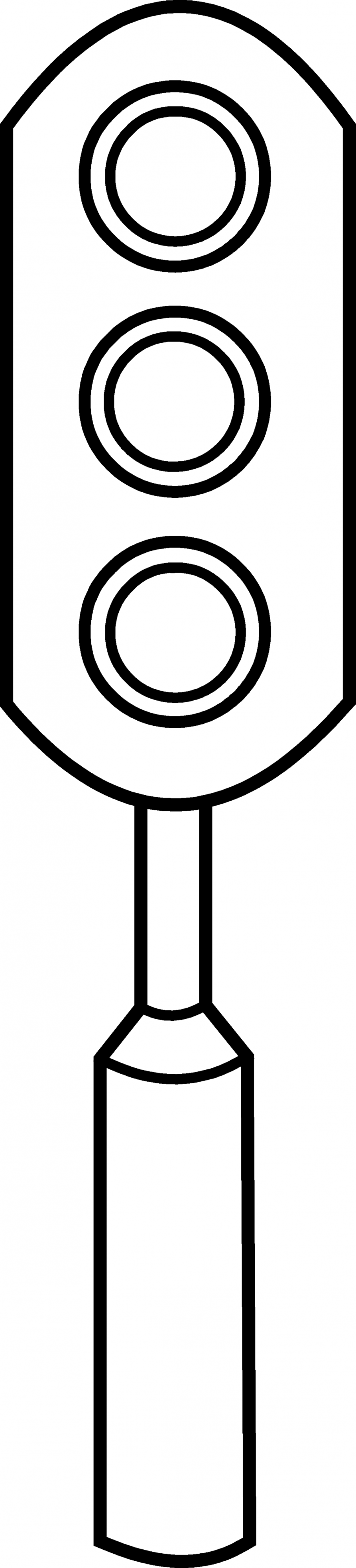 Red Light Clip Art Medium Size - Colouring Pages Of Traffic Light (893x3934)