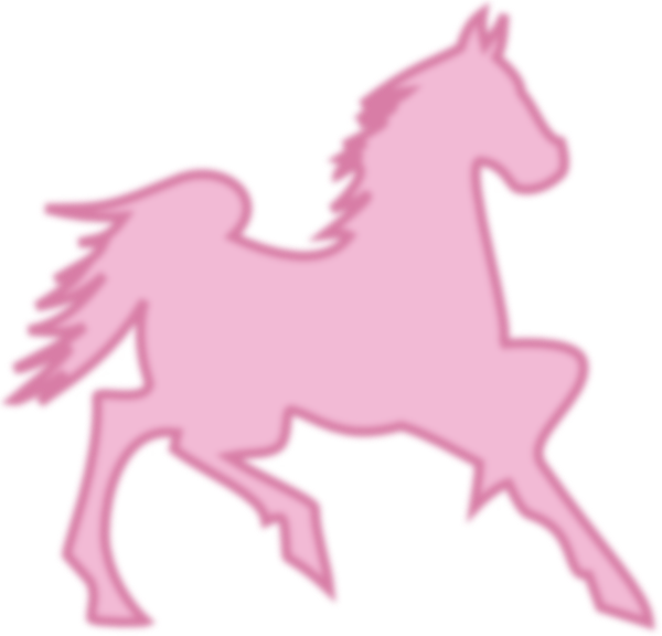 Horseshoe Clipart Pink - Clip Art (600x576)