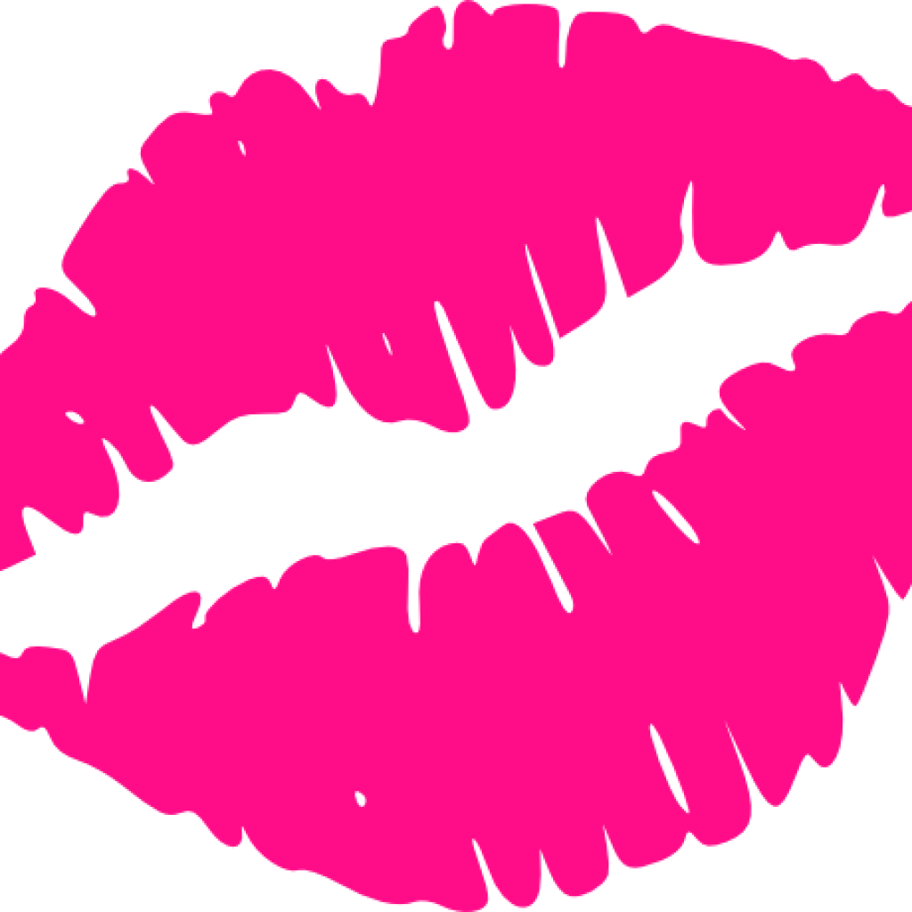 Lips Clipart Free Hot Pink Lips Hot Pink Lips Clip - Pink Lips Clip Art (1024x1024)