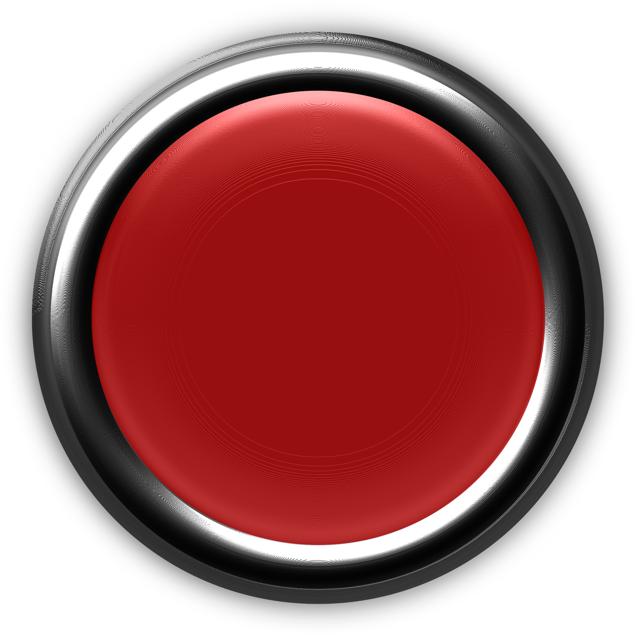 Button With Internal Light Turned Off - Red Button Icon Png (2400x2400)