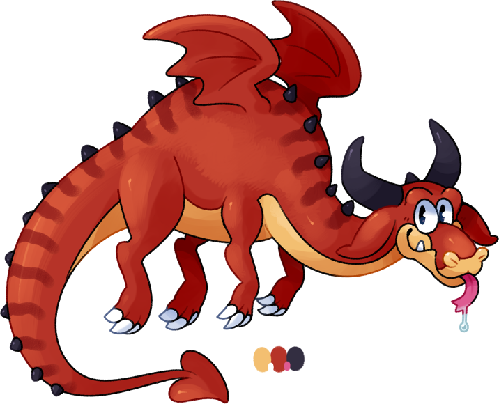 Cuphead Inspired Dragon Adopt [open] By Lastnight-light - Cuphead (716x580)