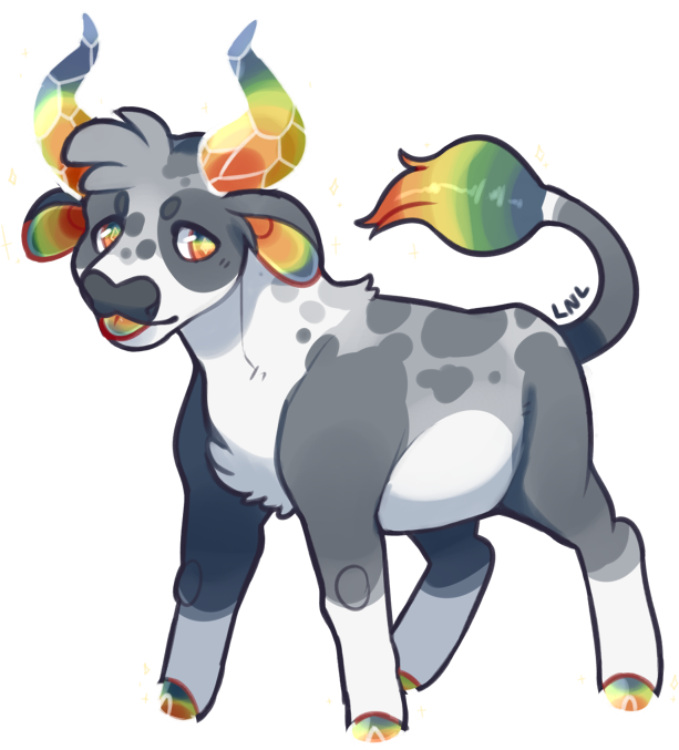Crystal Cow Adopt [closed] By Lastnight-light - Adoption (613x677)