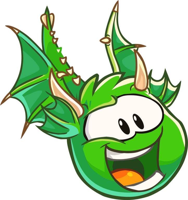Green Dragon Images - Codigo De Puffles De Cpps (722x768)