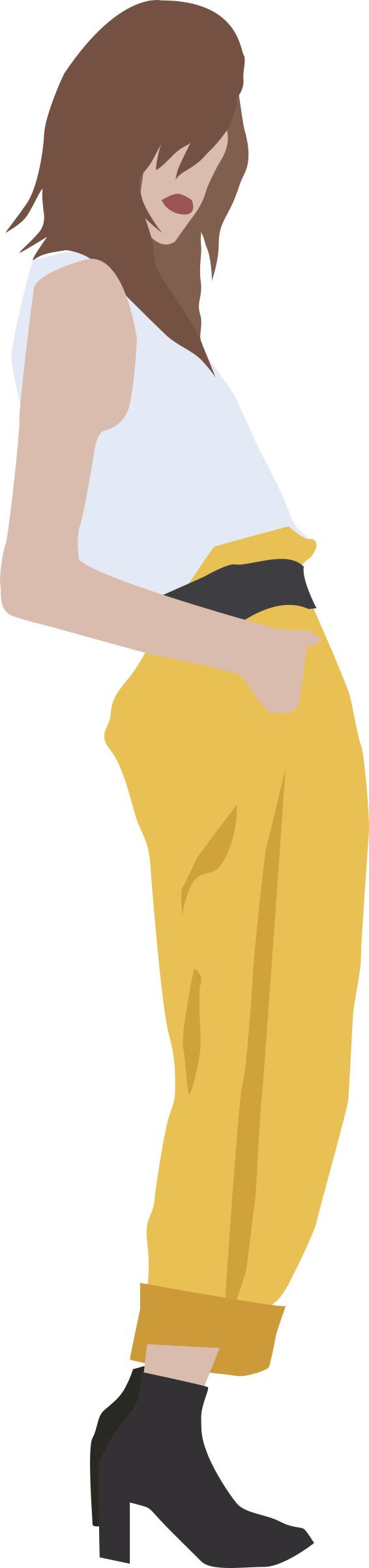 Fashion - Fashion Girl Clipart Gif (566x2400)