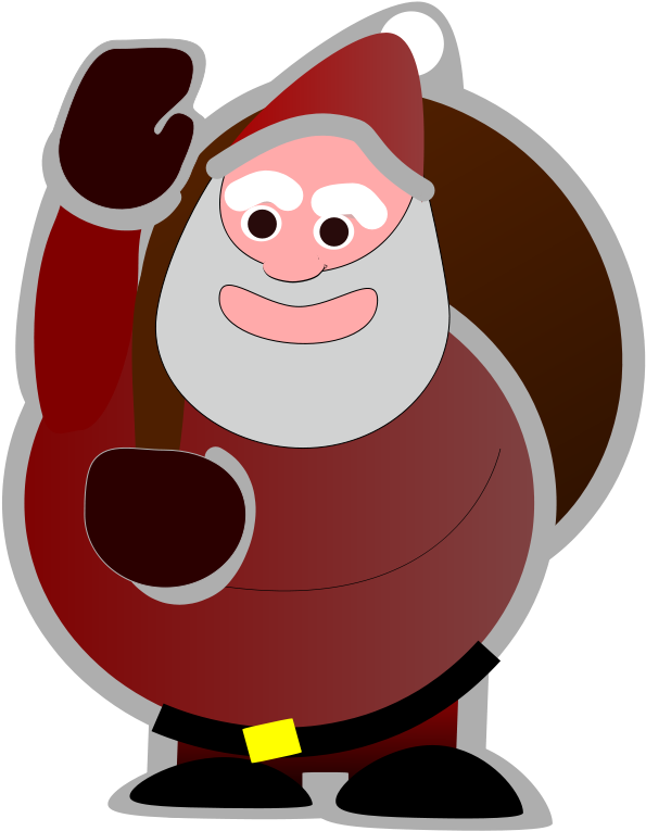 Santa Claus Clipart, Vector Clip Art Online, Royalty - Winnipeg Jets Logo 2011 (637x900)