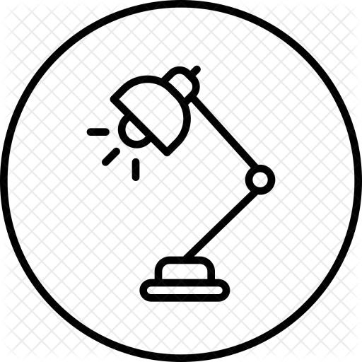 Office, Stuff, Night, Lamp, Light, Work, Bulb Icon - Vector Graphics (512x512)