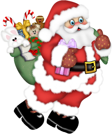 Walking Santa Claus Png Clipart - Santa Claus Images Png Hd (480x574)