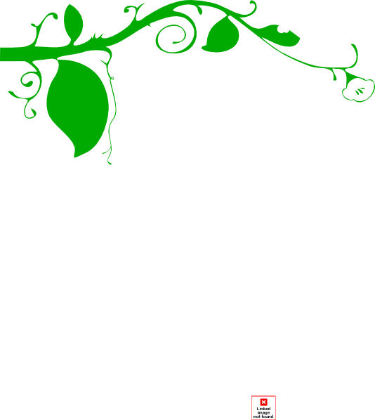 Light Green Grapevine Clip Art At Clker - Plant Border Black And White (534x598)