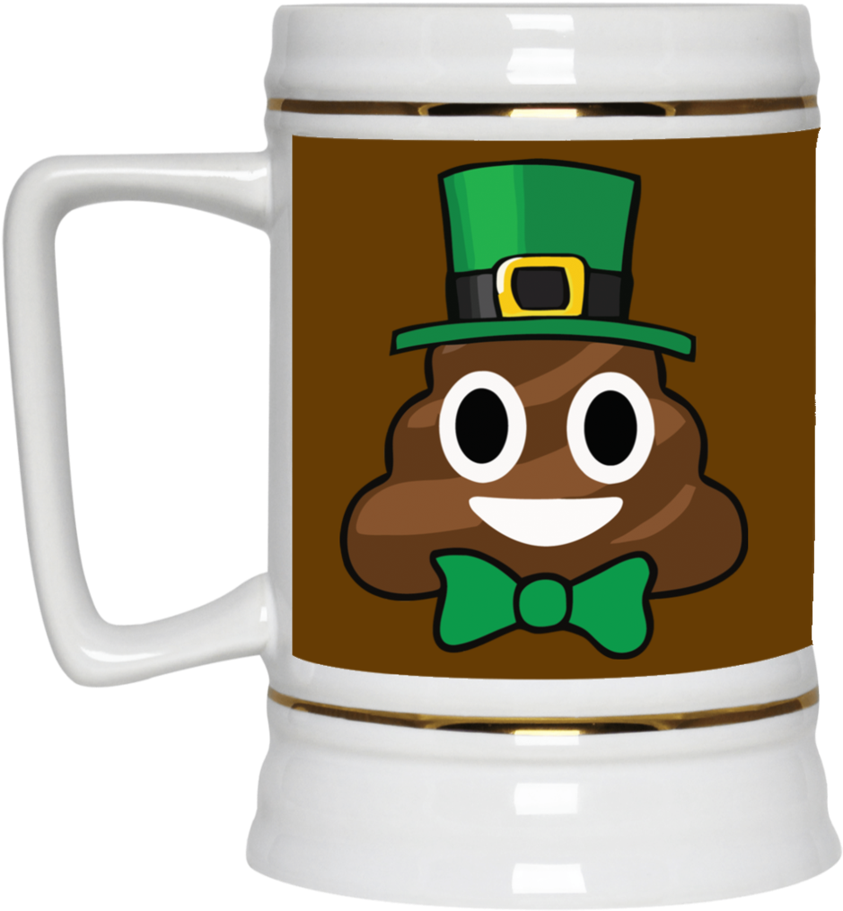 Leprechaun Poop Emoji Funny St - Goodbyes Are Not Forever Mugs (1024x1024)